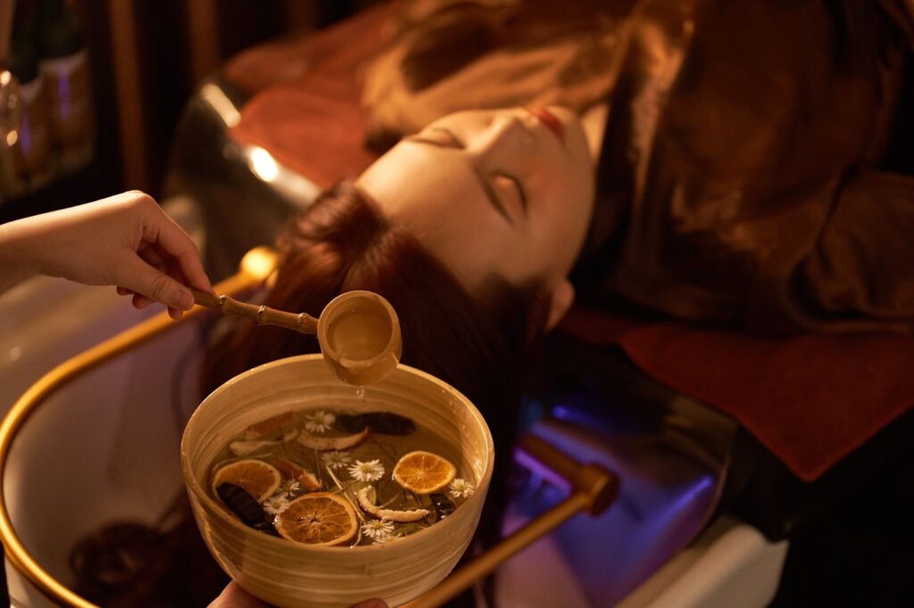 Gội đầu thư giãn